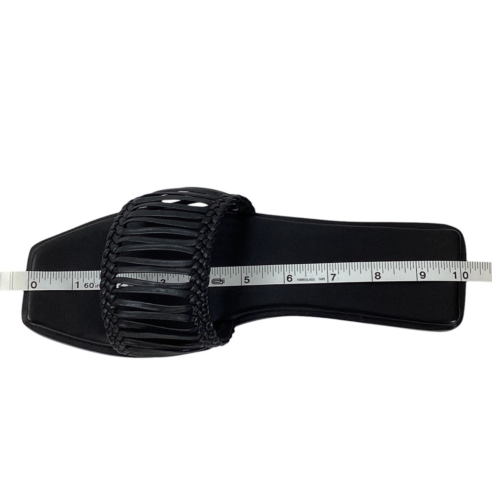 Women’s Braided Black Slide Sandals - Picture 11 of 15